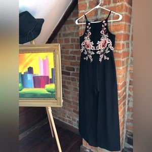 Miami Embroidered Floral Romper Dress Size XS